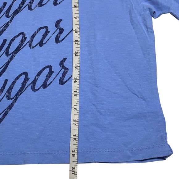 Aerie Baby Blue Sugar Cropped Graphic Boyfriend T-Shirt - XS N0499 - Picture 7 of 8